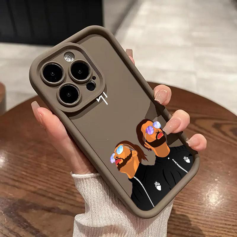 QLF x PNL Pnl Singer Soft TPU Case For iPhone 16 15 11 13 14 12 Pro Max 15 Plus Mini Coque 16Pro Shockproof Silicone Phone Cover