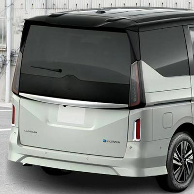 For Nissan Serena C28 e-POWER 2023 ABS Chrome Rear Bumper Fog Light Lamp Cover Reflector Foglight Garnish Styling