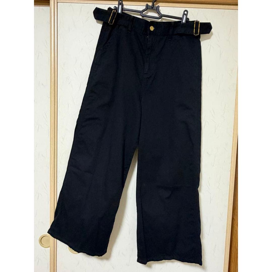 SLOBE IENA LEE/Lee SLOBE special order suspender pants black 38