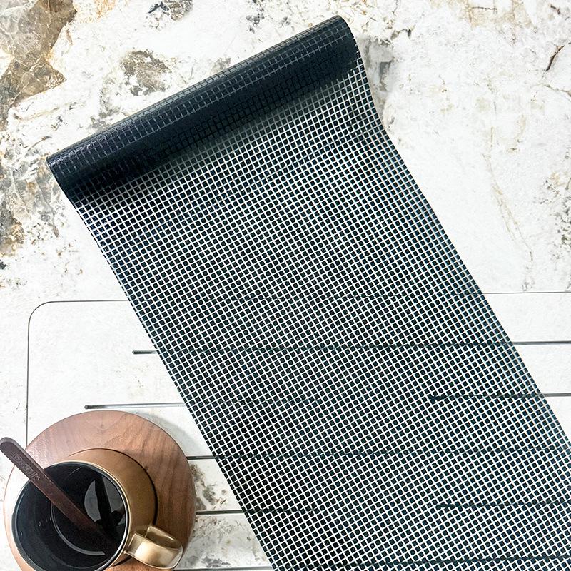 Gold Foil Plaid Sequin Party Table Runner