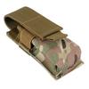 Nylon Tactical Flashlight Pouch Compact MOLLE M5 Waist Bag Portable Close Fitting Gear for Outdoor Running Convenient Carry Tool