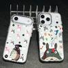 Cute Cartoon Totoros Phone Case for Apple iPhone 17 Air 16 16e 15 14 13 12 11 Pro Max X Xs XR 8 Plus Luxury Clear Cover