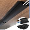 1PC PVC Channel Under Desk Cable Management Tray Organizer Power Cord Wire Hider Strip Protecter No Drilling Cable Raceway