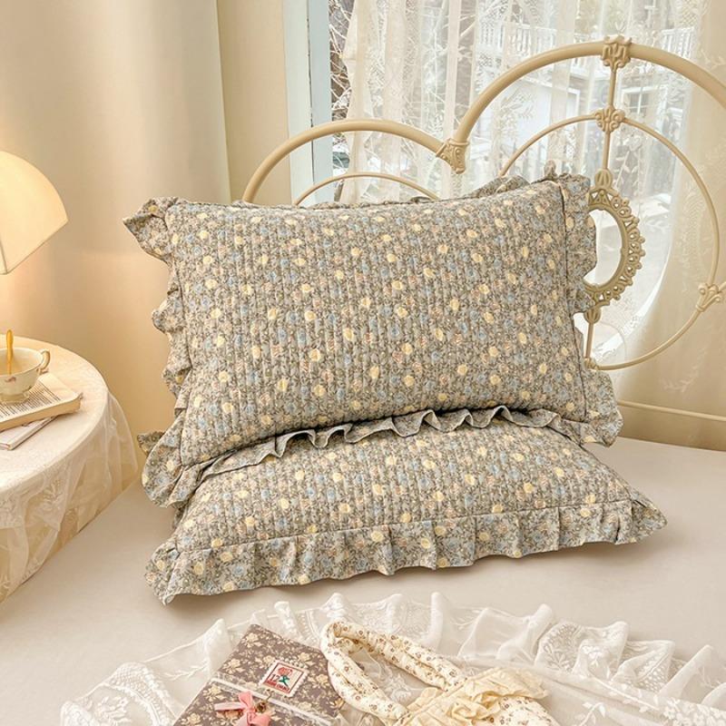 Lace Quilted Cotton Pillowcase Single Dormitory Pillowcase Cotton Inner Liner Sleeve Single and Double Universal Pillow Core Cover Home Textile