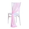 2pcs Chiffon Chair Sashes Wedding Chair Decoration 20x250cm for Wedding Aisle Party Banquet Event Baby Shower