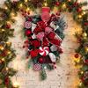 Red White Candy Christmas Wreath Lollipop Bow Pine Candy Inverted Tree  Xmas
