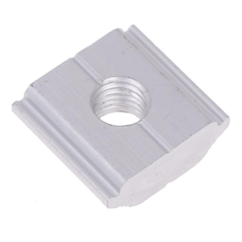 5Pcs 21.2Mm 22.3Mm 23.7Mm Solar Panel Mounting Aluminum Alloy Bracket End Mid Clamp T-Blocks Square Nuts M8 T-Sliding Nut