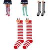 New Arrival Kids Christmas Socks With Cute Cartoon Deer Plush Toy Polyester Fabric Friction Resistant