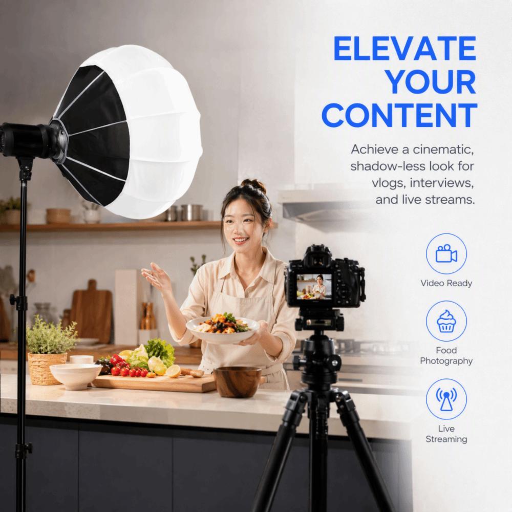 Metal Softbox Softbox Ball Diffuser Bowens Mount Globe Lantern Softbox Photo Studio