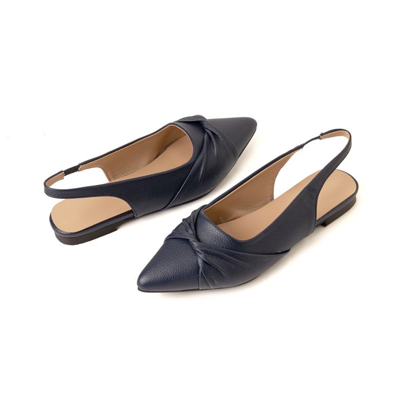 Women's Flat-soled Sandals Summer New Comfortable Versatile Pointed Large-size Sandals