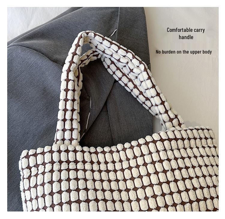Adorable Plaid Bento Handbag: Japanese Korean Style for Commuting & Outings