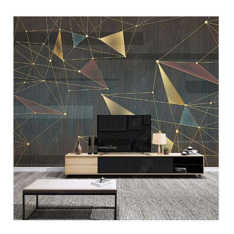 

Минималистичные обои для гостиной, легкая роскошь, абстрактные геометрические линии, настенная бумага, домашний декор, фреска 200 cm(W) x 140 cm(H)