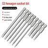 Hex Bit Set for Drills: Super Hard S2 Industrial Extended Screwdriver and Wrench Bits