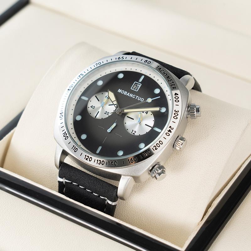 Six-Pin Multi-Function Calendar Men S Watch Luminous Waterproof Fashion Quartz Watch