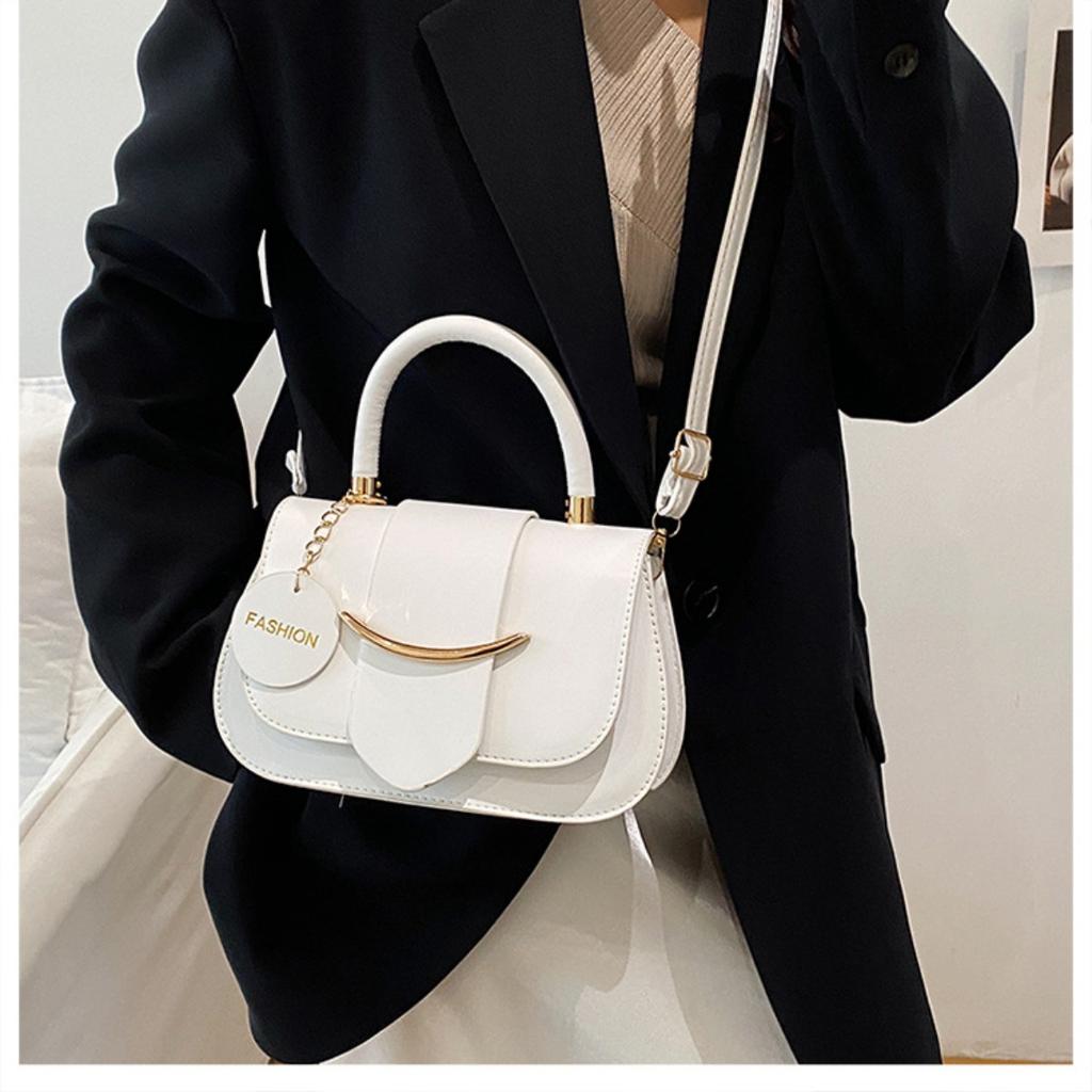 Ladies' Bag, Shoulder Bag, Saddle Bag, Simple and Versatile Handbag, Fashionable Contrasting Underarm Bag, Casual Crossbody Bag