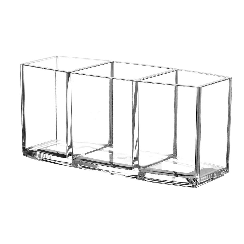 1/2PCS Clear Acrylic Desktop Pencil Holder Ins Large Capacity Sticky Note Organizer Desk Storage Shelf Organizer