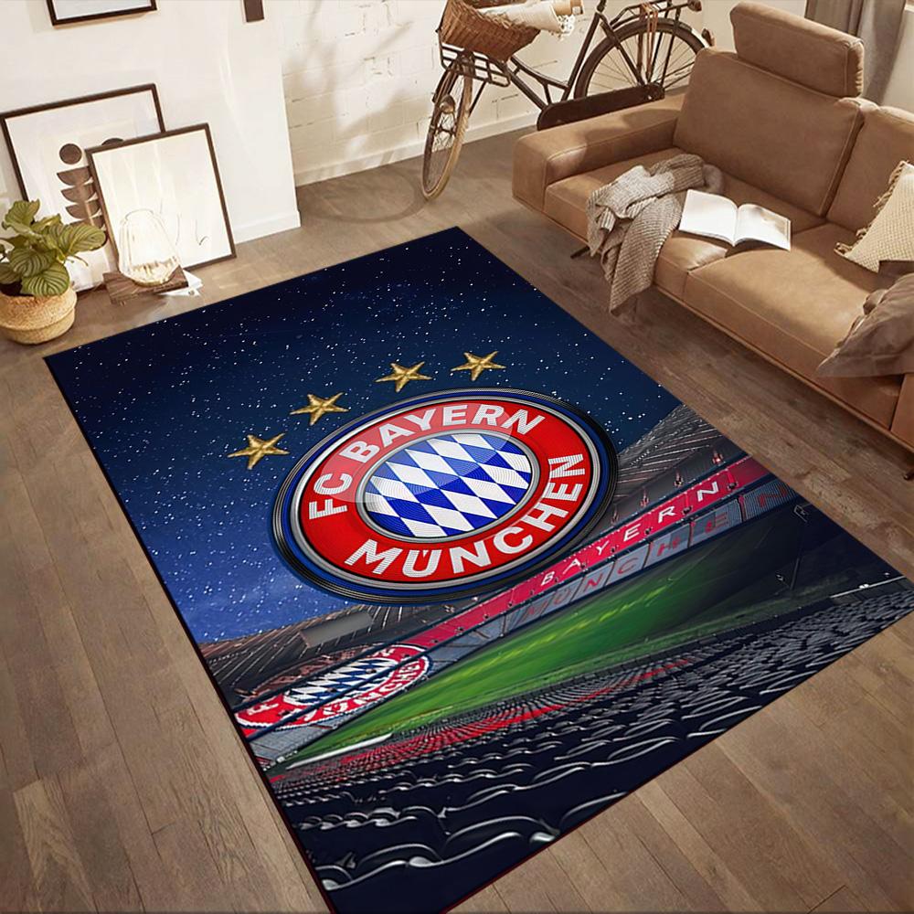 Fc Bayern München Victory Square Rugs Are a Great Choice for Living Rooms, Bedrooms, Home Décor, and As Gifts.