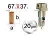 Air Filter Cartridge 20um 1 Inch End For Pneumatic Filter
