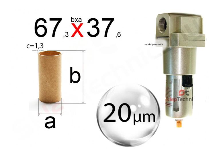 Air Filter Cartridge 20um 1 Inch End For Pneumatic Filter