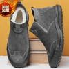 Scarpe Invernali Calde Casual in Cotone per Esterno con Pelliccia Sintetica Alta Scarpe Casual Stivali da Neve da Uomo con Pelliccia Sintetica