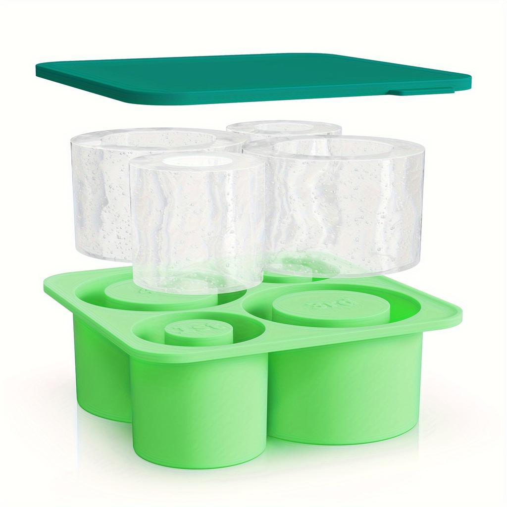 1pc/Ice Tray for Rolling Cups, New Silicone Ice Maker, for Making 4 Covered and Fridge Hollow Cylindrical Ice Molds