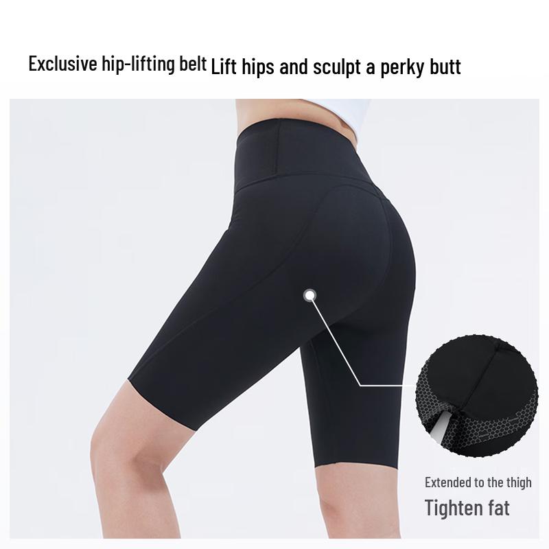 Women's 5-Point Tummy Control Yoga & Cycling Shark Pants