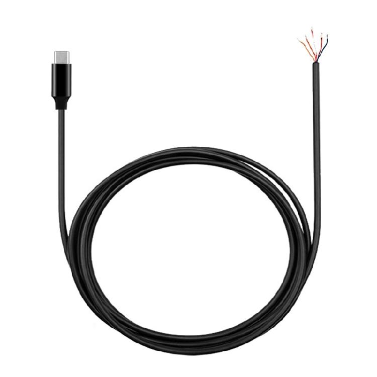 

Professional USB C Repair Cable for Headphones and Head-mounted Earphones Open End Bare Wire Connection Line 150cm