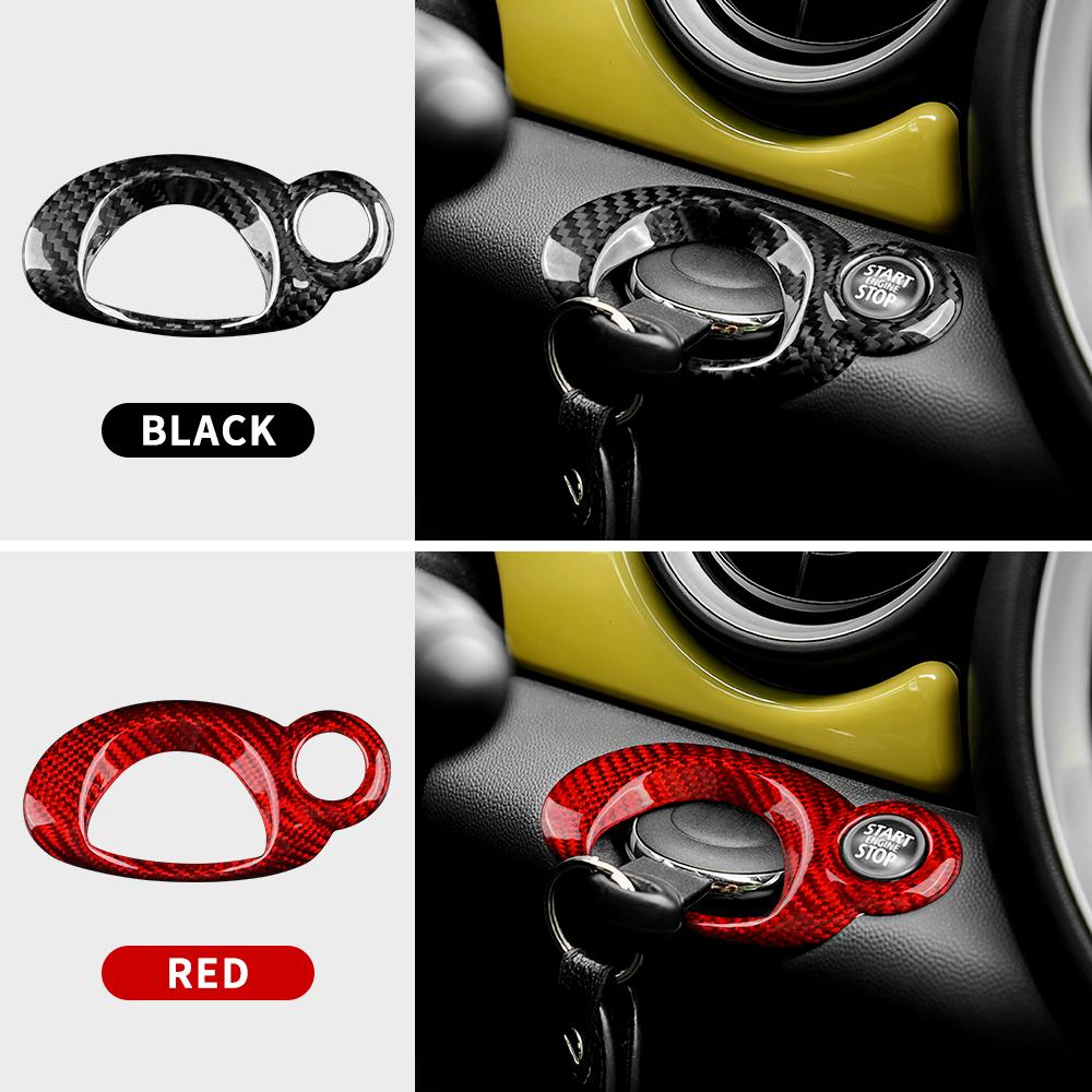 Carbon Fiber Ignition Switch Panel Trim for Mini Cooper R55 R56 R57 R60