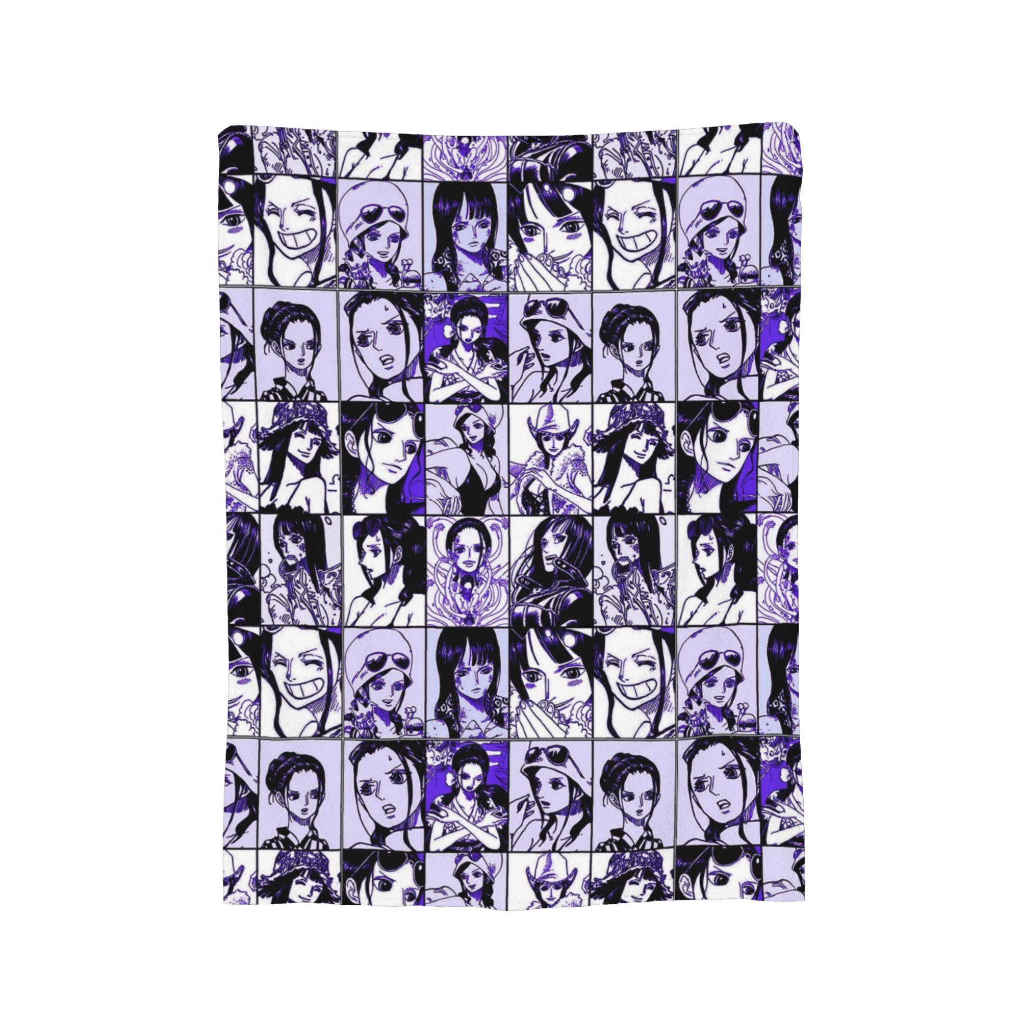 

Nico Robin O-Oned Manga P-Pieced Fashion Blanket Flannel Winter Lightweight Throw Fashion Blanket for Bedding Travel Bedding Throws 75x90cm