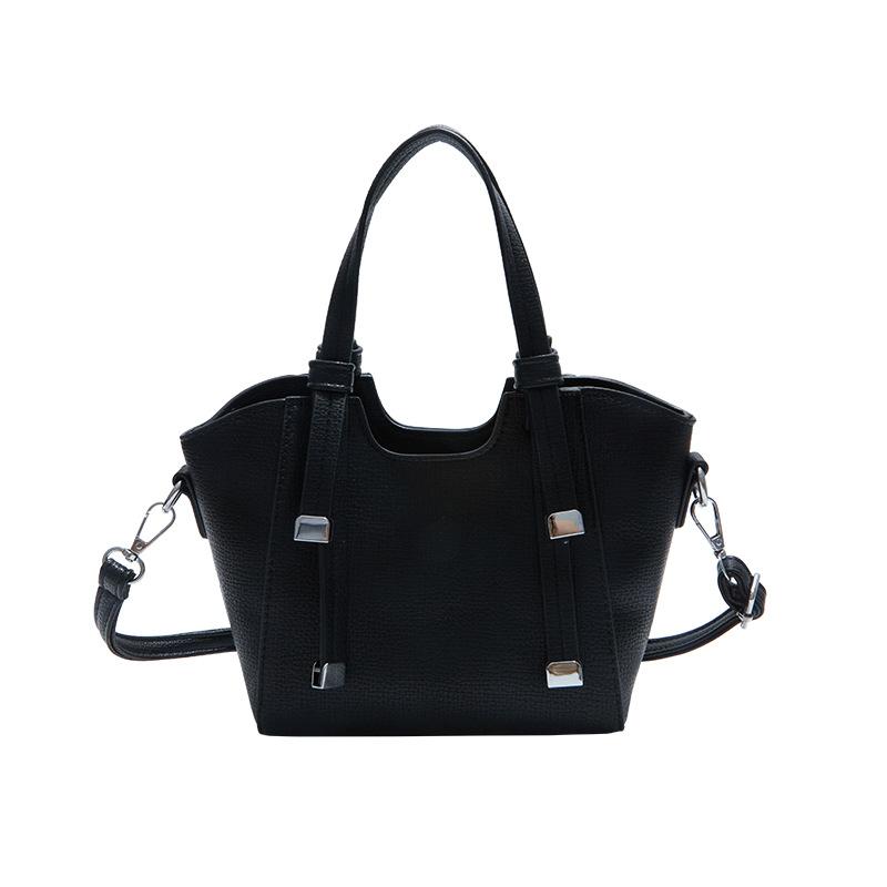 Textured bag women's new autumn tide is now popular vegetable basket bag fashion shoulder messenger bag