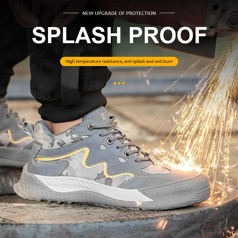 Composite Toe Safety Shoes For Men Women Work Sneakers Puncture-Proof Breathable Work Shoes Boots Men Protective Safety Boots