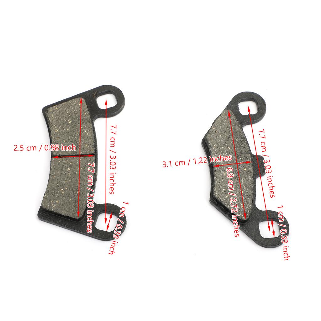Front & Rear Brake Pads For Polaris Razor RZR 800/RZR 800 S/RZR 800 EPS/RZR 570
