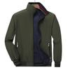 Men's Reversible Windproof Jacket: Double-Sided Wear, Casual, Loose Fit, Plus Size, Single-Layer for Spring & Autumn.