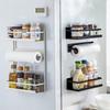 Magnetic Refrigerator Side Wall Shelf - No-Drill Spice & Cling Film Storage Rack