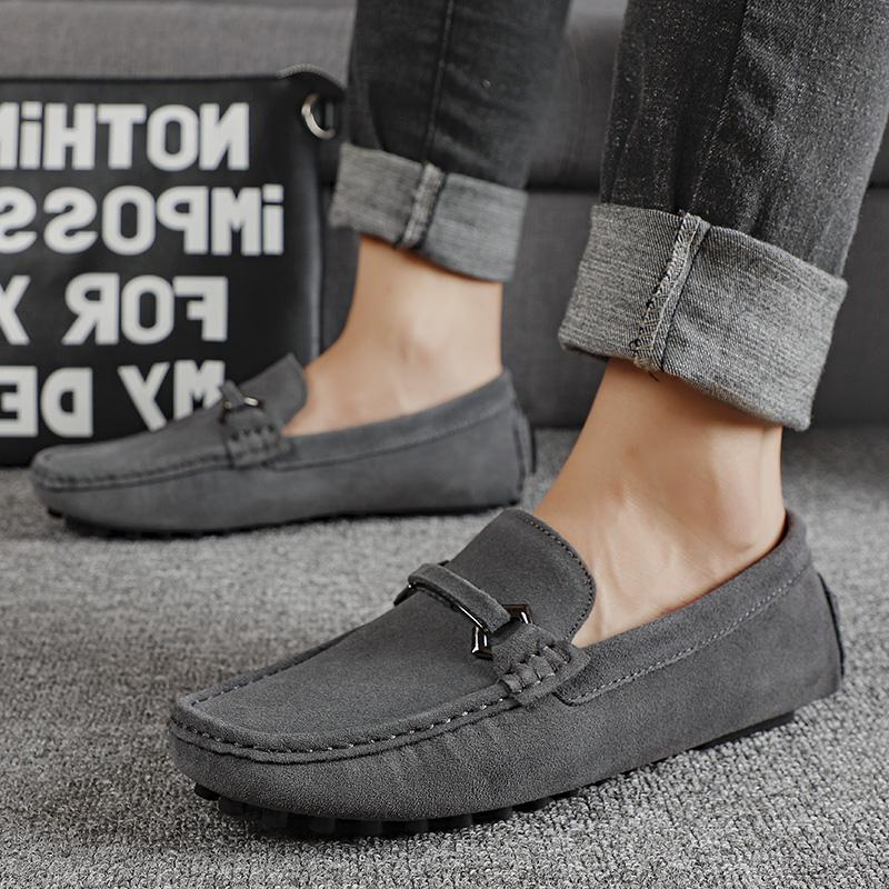 Loafers for menn Mokkasiner Uformelle skinnsko Lette slip-on-sko Klassisk menn komfortabel kjøresko