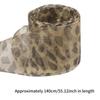 Leopards Print Sheer Ribbon Shoe Laces 140cm Long Flat Shoelaces Polyester Shoe Laces for Adults Kids Trainers Sneakers