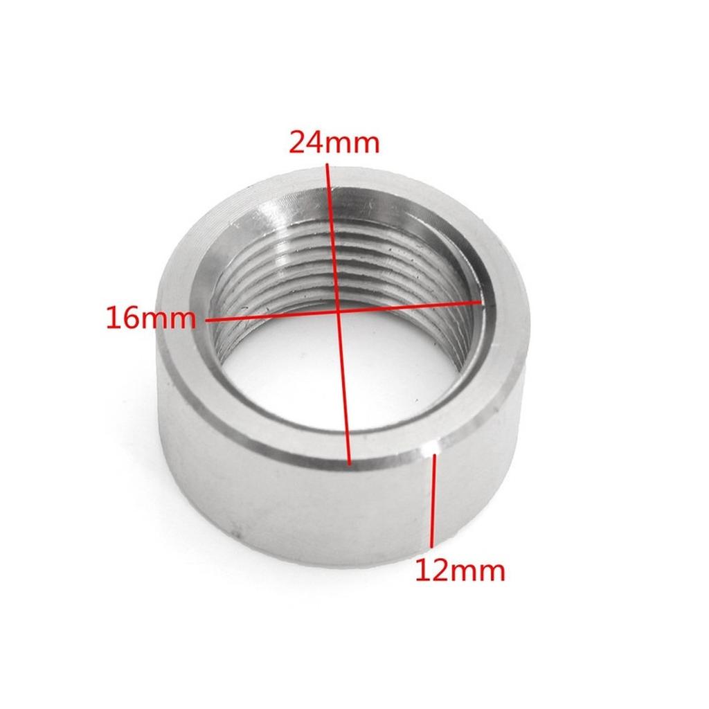 10X 304 Stainless Steel M18x1.5 Exhaust Weld-On Nut For Lambda Boss O2 Oxygen Sensor