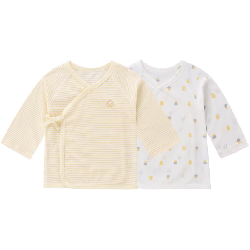 PurCotton Newborn Baby Long Sleeve Bodysuit Pajamas