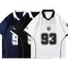 American Retro Sports Jersey Short-sleeved Fans European and American Street Tide Brand Loose Fan Version