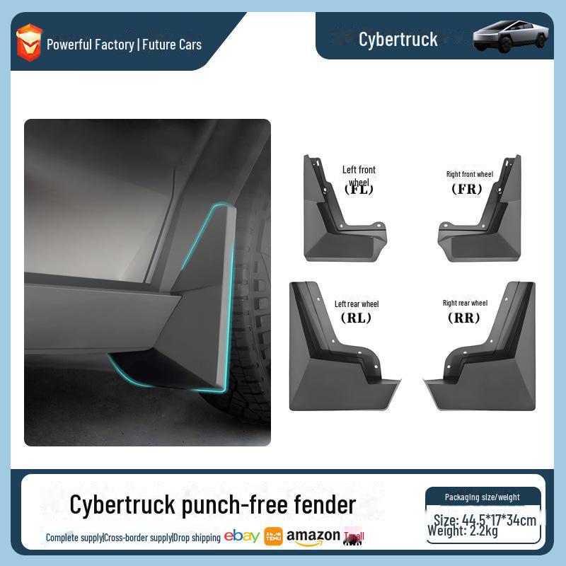 

Крыло колеса Tesla Cybertruck - Автозапчасти для пикапа Cyber Black