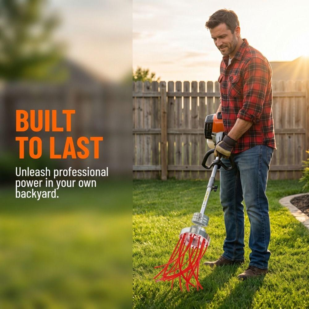 32 Square Grass Ropes Aluminum Porous Lawn Head Aluminum Zinc Zinc Alloy Trimming Head  Lawn Care