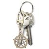 Stylish Hollow Five Point Star Keychain Charm Pendant Portable Fashion Sturdy Alloy Key Holder Accessory Daily Use