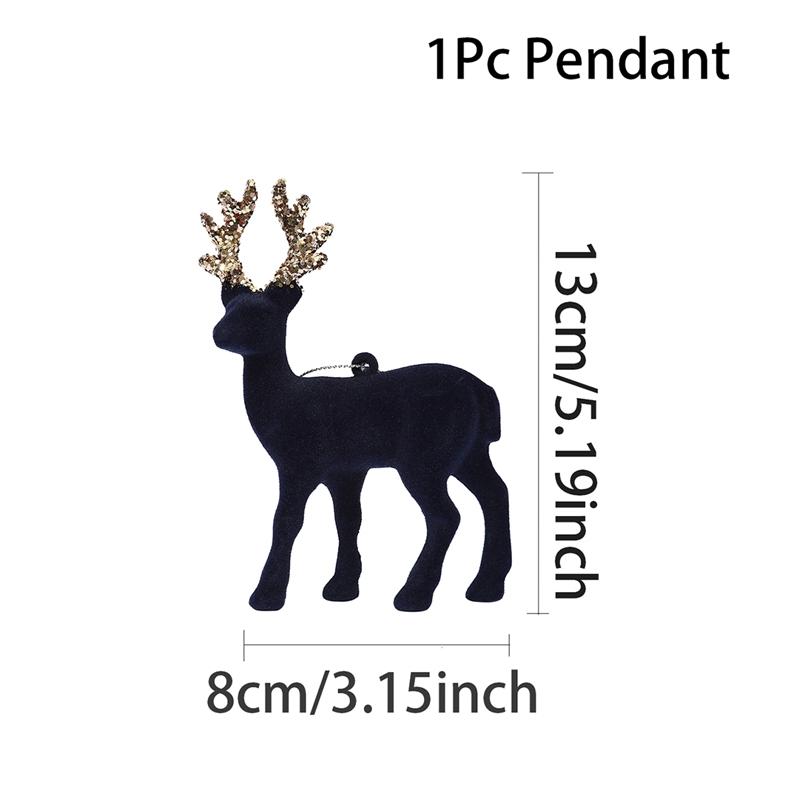 DIY Christmas Reindeer Ornaments Christmas Decorations For Home 2025 Christmas Tree Hanging Pendant Navidad Noel New Year Gifts