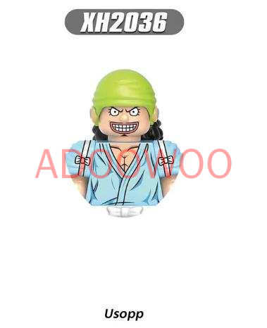 Latest  King Luffy Solon X0356 X0355 X0354 X0353 Japanese Anime Series Animation Blocks Small Action Combination Ornament