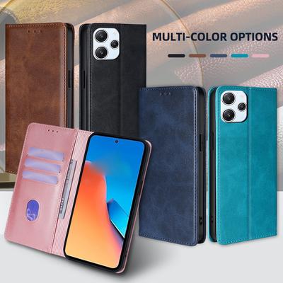 Retro Leder Klapphülle für Xiaomi Poco M6 M4 M3 M2 Pro M5 M5S Magnetische Brieftasche Hülle mit Abdeckung Ständer Business Hülle Funda