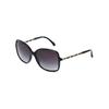 Chanel Pelle di agnello Tessuto metallico Braccio Quadrato Occhiali da sole Donna occhiali da sole Nero CH5210Q-C501-3C
