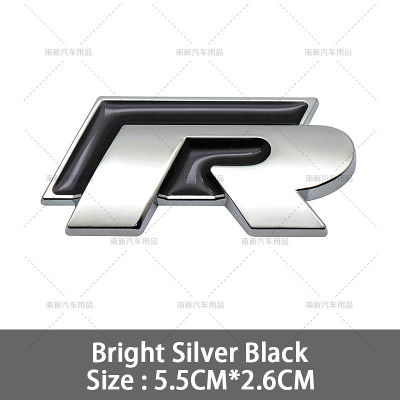 

2026 Hot For VOLKSWAGEN VW 3D Metal R Grille Badge Rear Tail Trunk Emblem Decal Stickers For Volkswagen VW Polo Passat Golf Jett