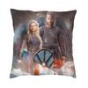 Vikings Lagertha Ragnar Lothbrok Sofa Cushion Cover Velvet Norse Valhalla Warrior Pillow Case Living Room Decoration Pillowcase
