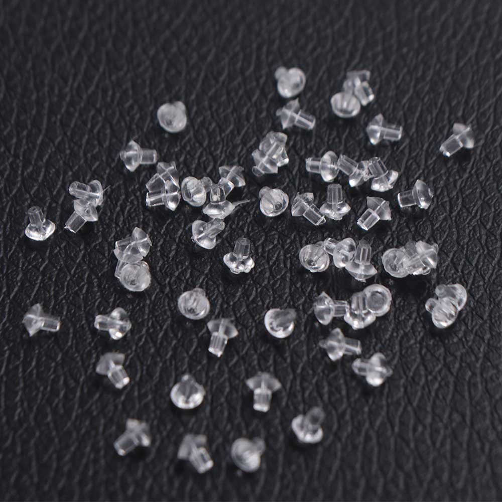 50Pcs PVC Fishing Hook Beads Rubber Fishing Hook Stops Fishing Rubber Beads Fishing Accessories