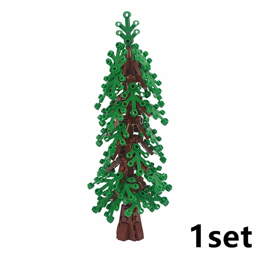 City Trees Cedar Building Blocks Redwood Block Toy Christmas Tree For Children Gifts Compatible Classic Brick Juguetes Kids Toys